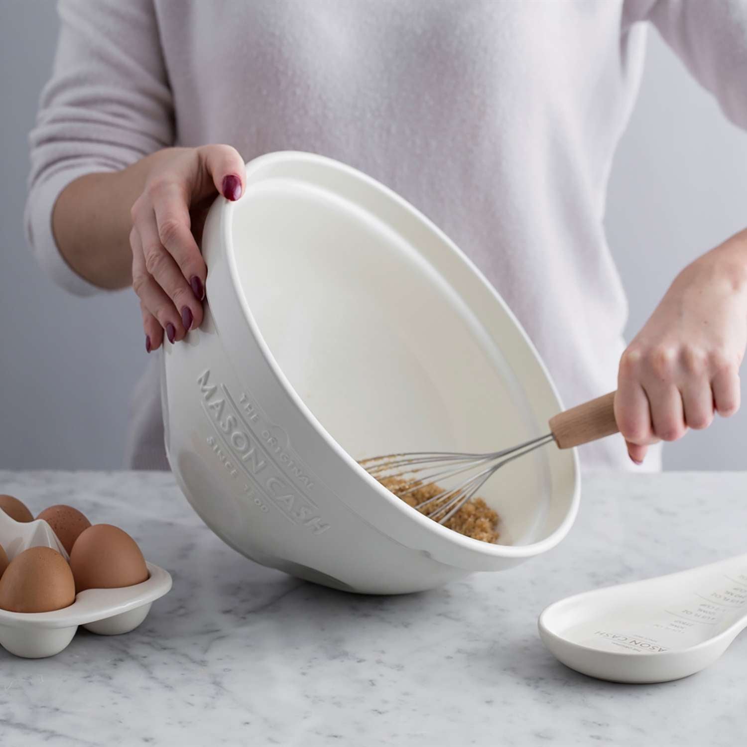 MASON CASH | Rührschüssel, MIXING BOWL, weiß, 5 L