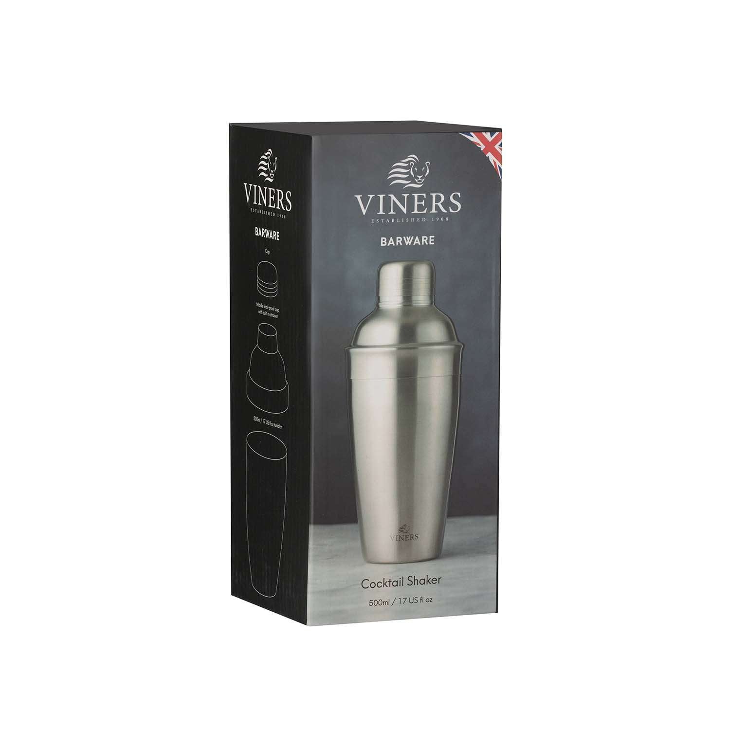 VINERS | Cocktail-Shaker, silber, Edelstahl