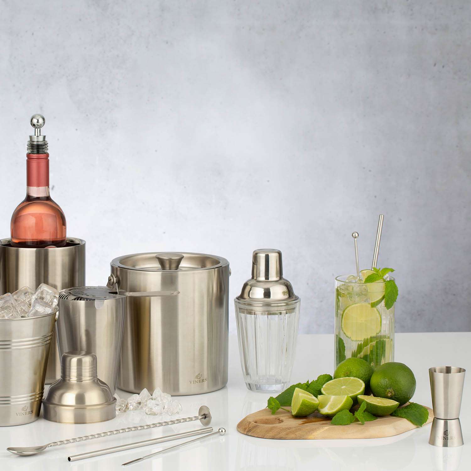 VINERS | Cocktail-Rührstäbchen, silber, Edelstahl