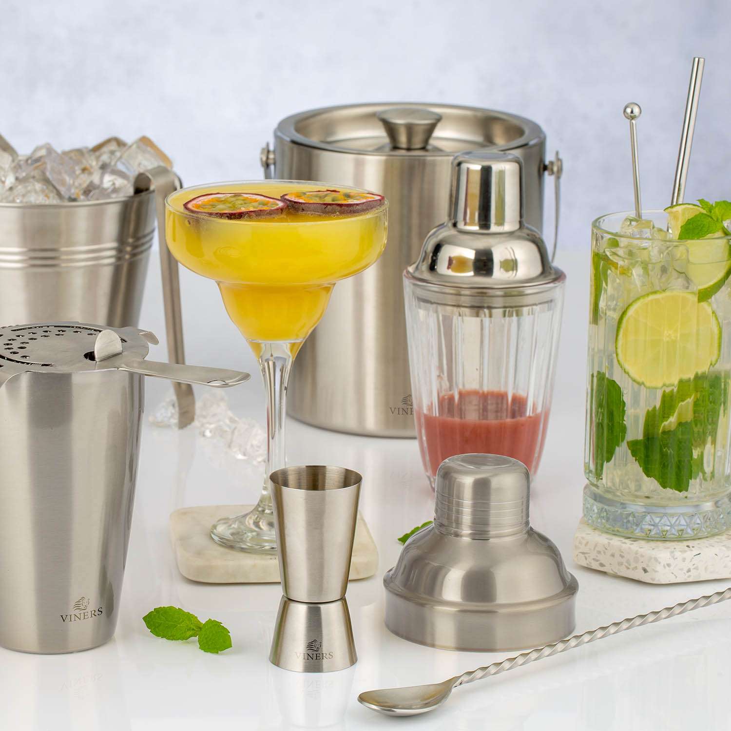 VINERS | Cocktail-Rührstäbchen, silber, Edelstahl