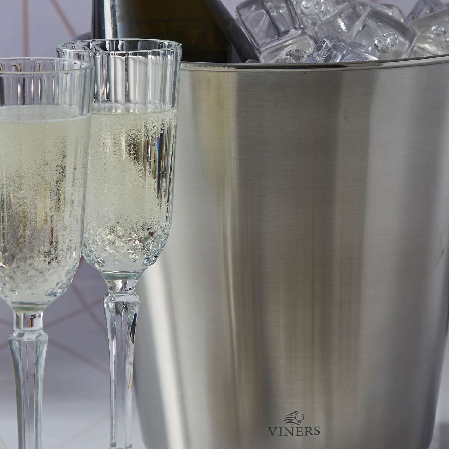 VINERS | Champagnerkübel, silber, Edelstahl