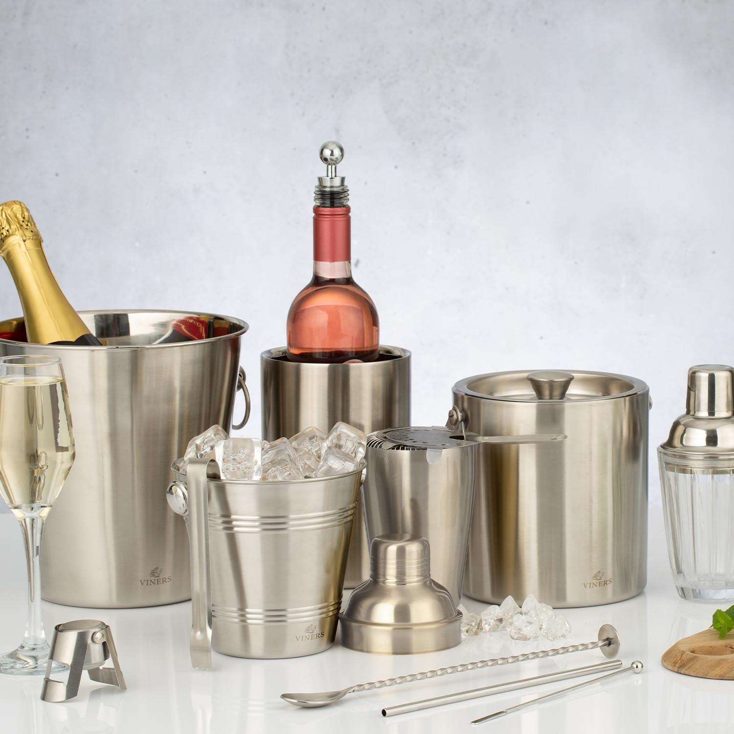 VINERS | Eiskübel, silber, Edelstahl