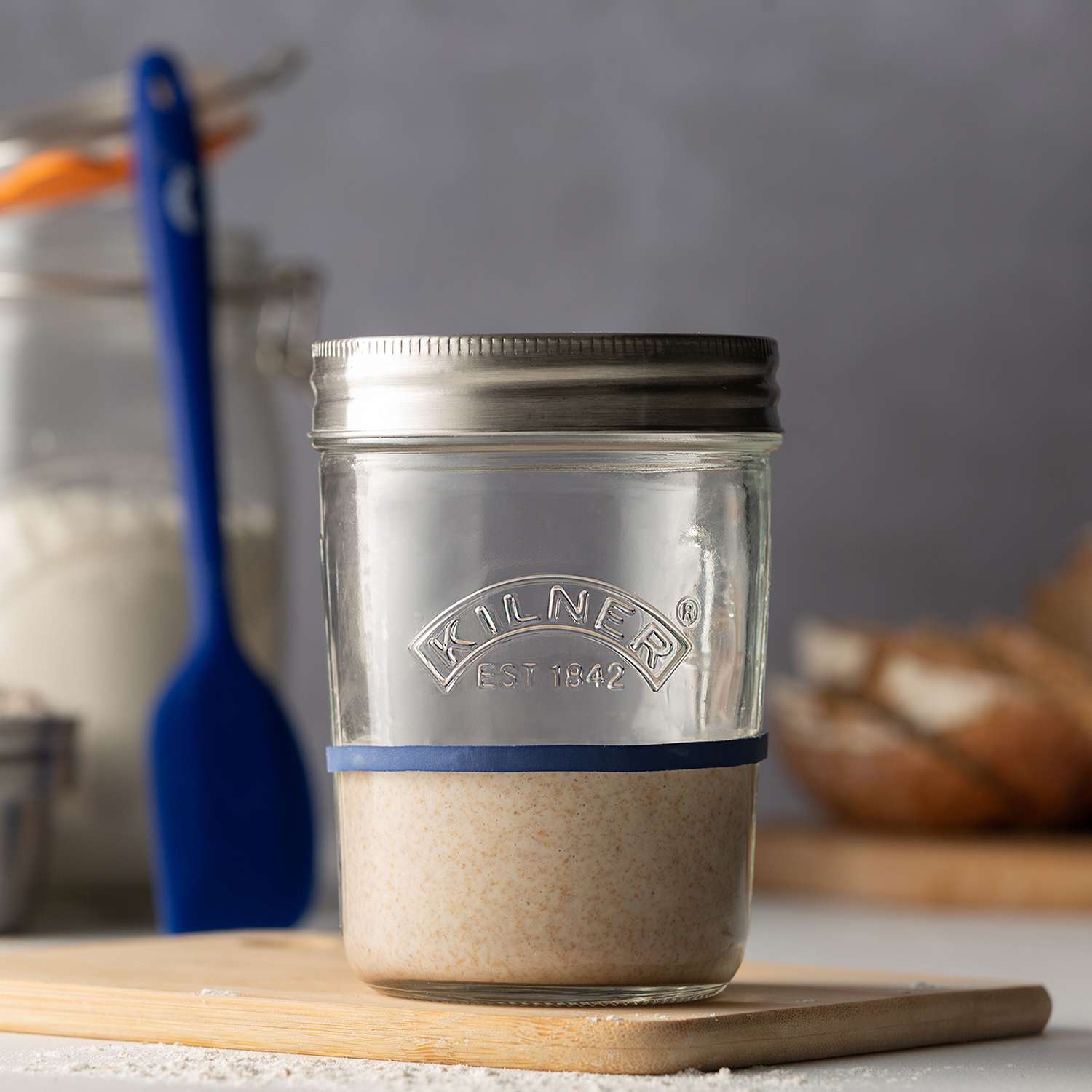 KILNER | Herstellungsset, SAUERTEIG, klar, 500 ml