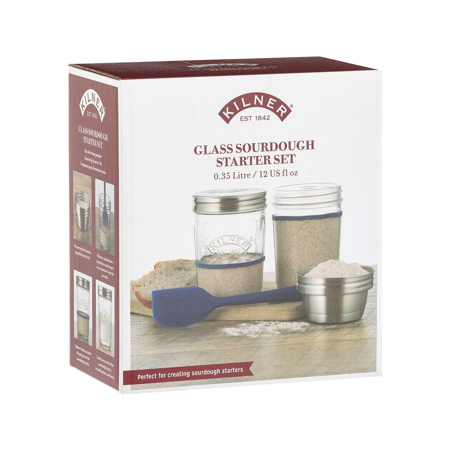 KILNER | Herstellungsset, SAUERTEIG, klar, 500 ml