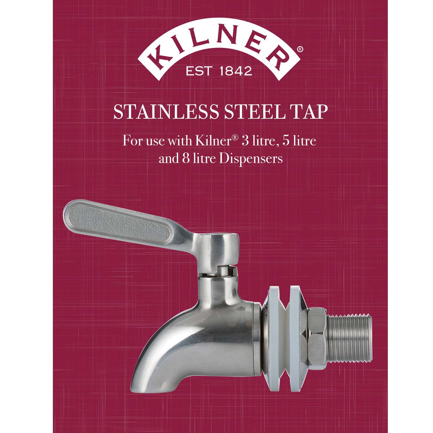KILNER | Zapfhahn für Getränkespender, EDELSTAHL, k