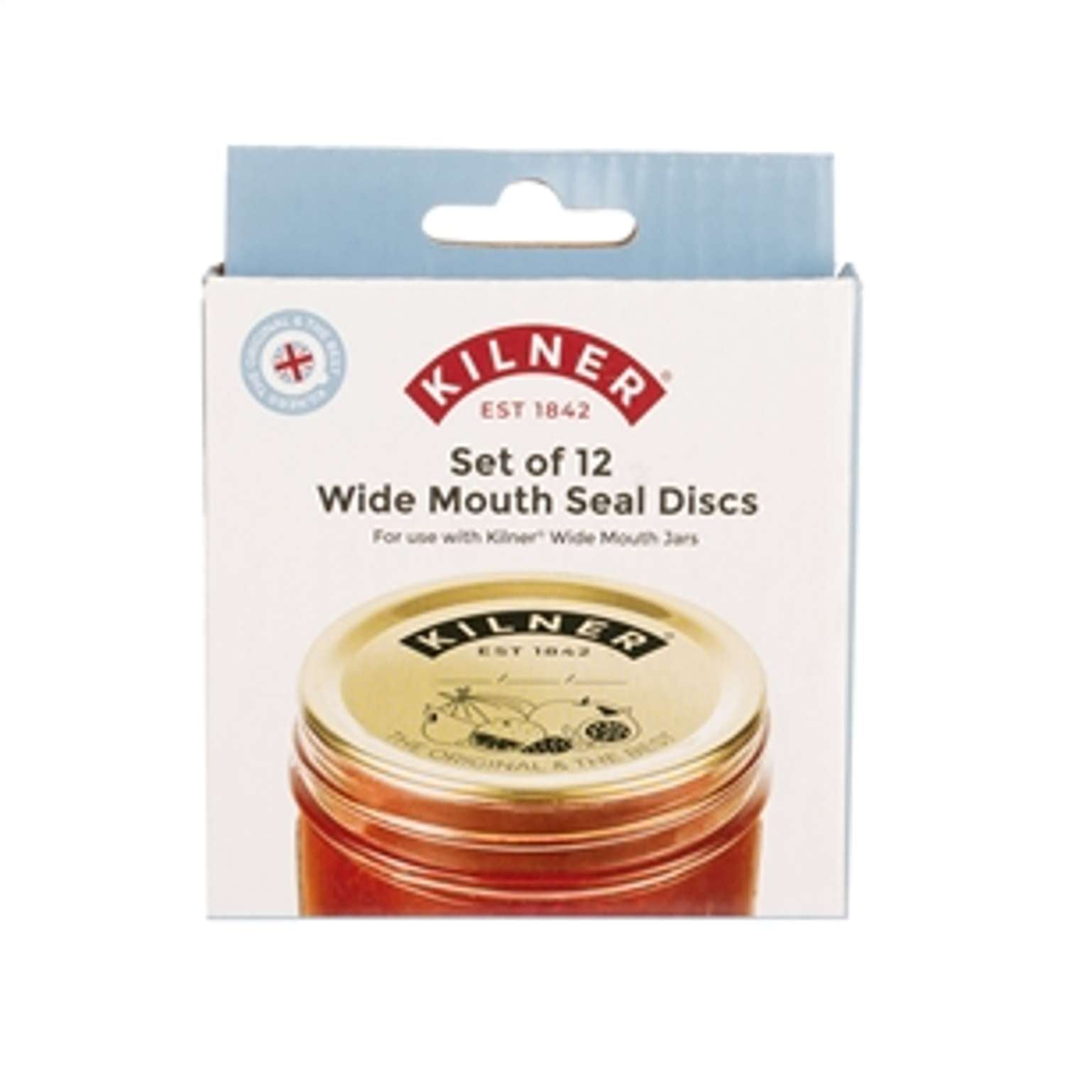 KILNER | Vakuumdichtung für Weithalsglas, weiß, 12e