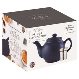 PRICE & KENSINGTON, Teekanne mit Teesieb, blau, 6 Tassen