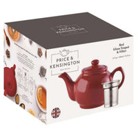 PRICE & KENSINGTON, Teekanne mit Teesieb, rot, 6 Tassen