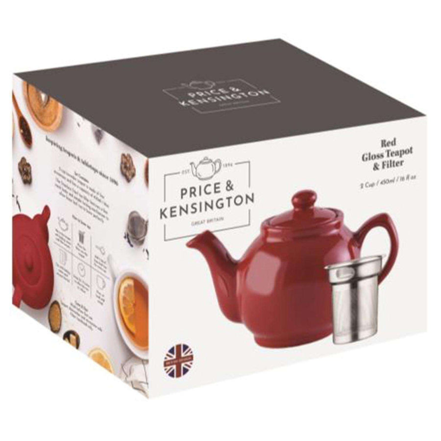 PRICE & KENSINGTON, Teekanne mit Teesieb, rot, 6 Tassen