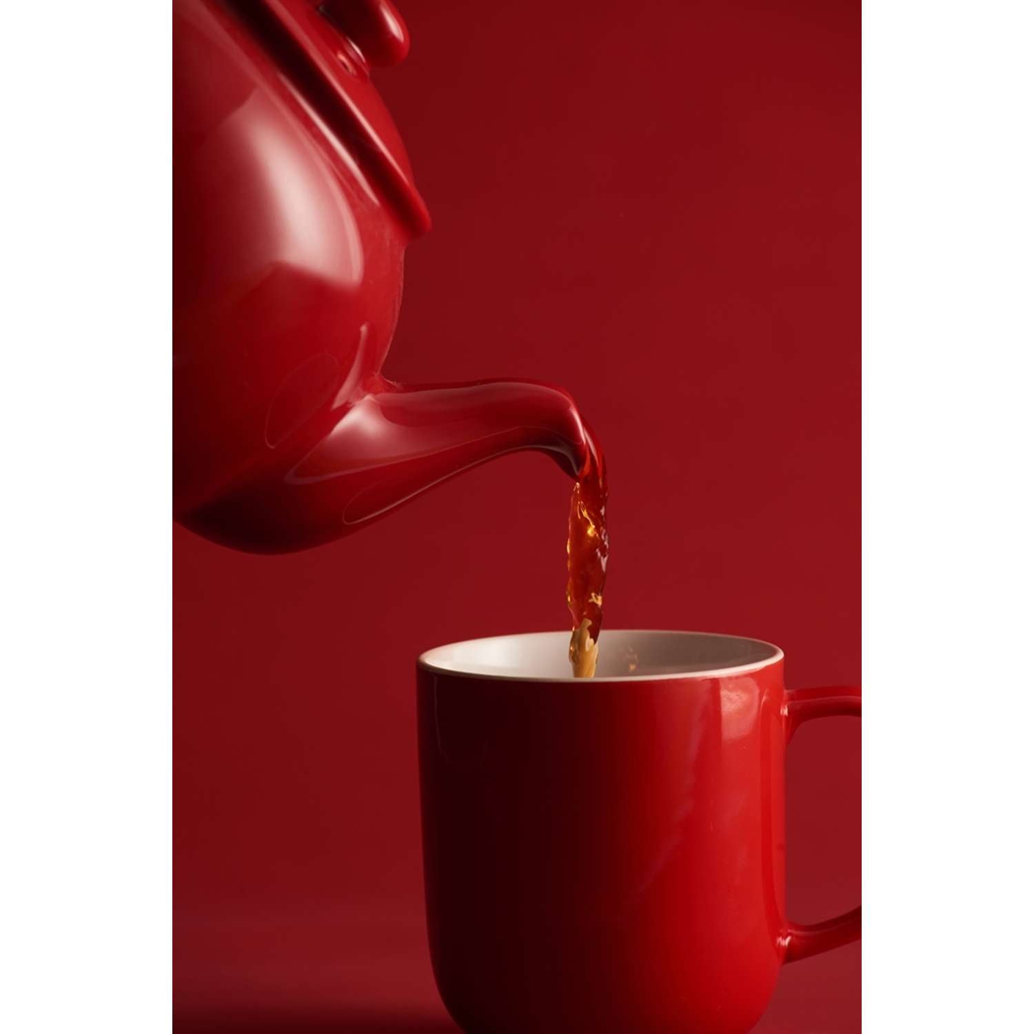 PRICE & KENSINGTON, Teekanne mit Teesieb, rot, 6 Tassen