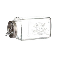KILNER | Getränkespender, FRIDGE, klar, silber, 3 L