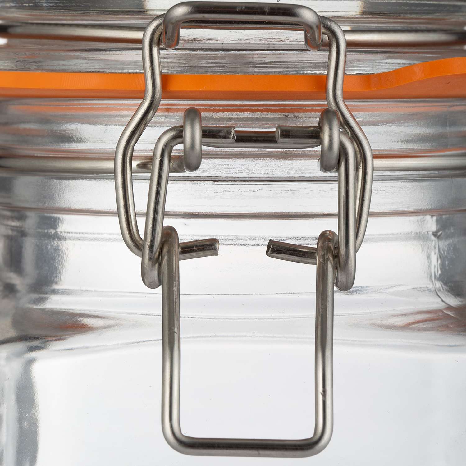 Einmachglas, Bügelverschluss, quadratisch