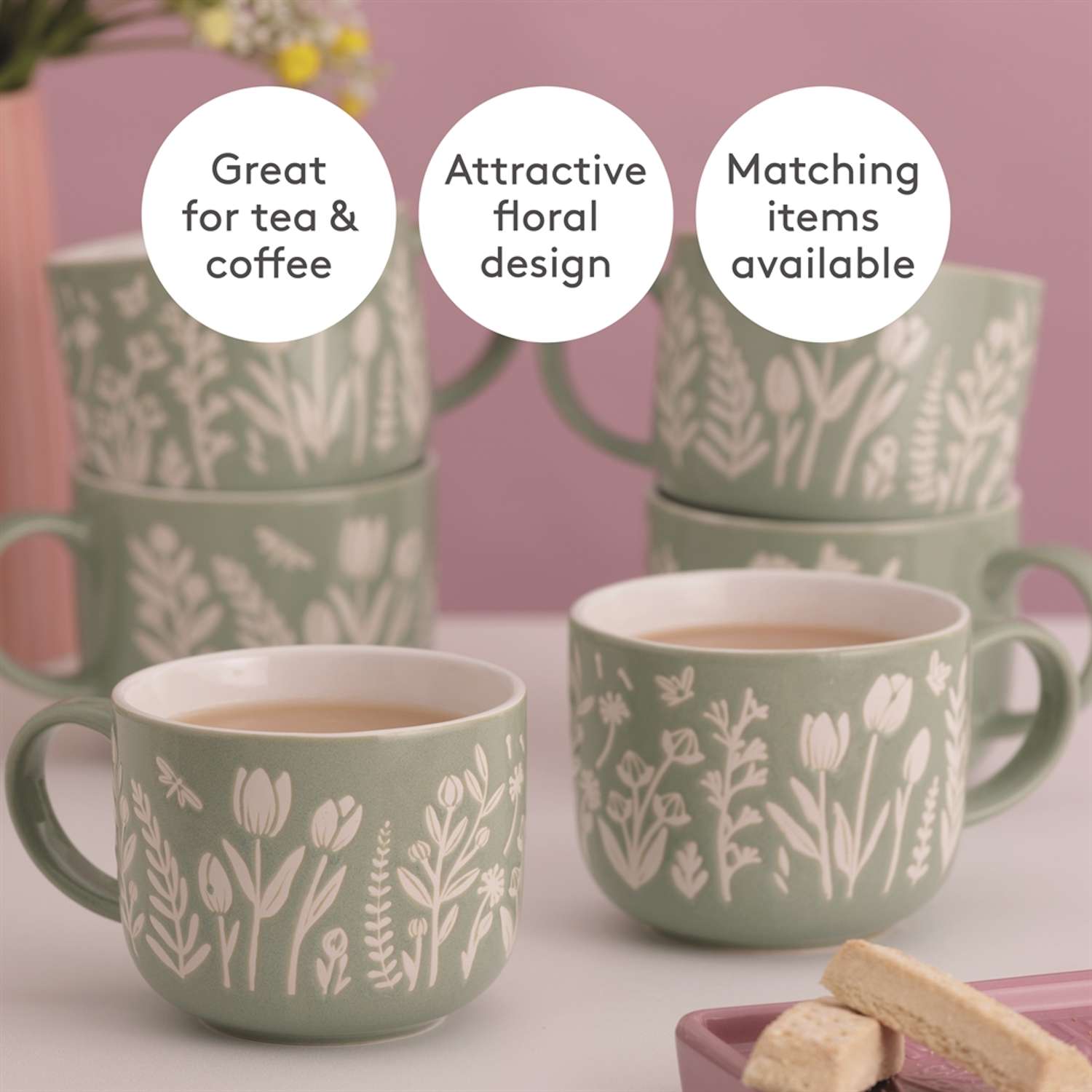 Tasse, Tulpen, salbei, 400 ml