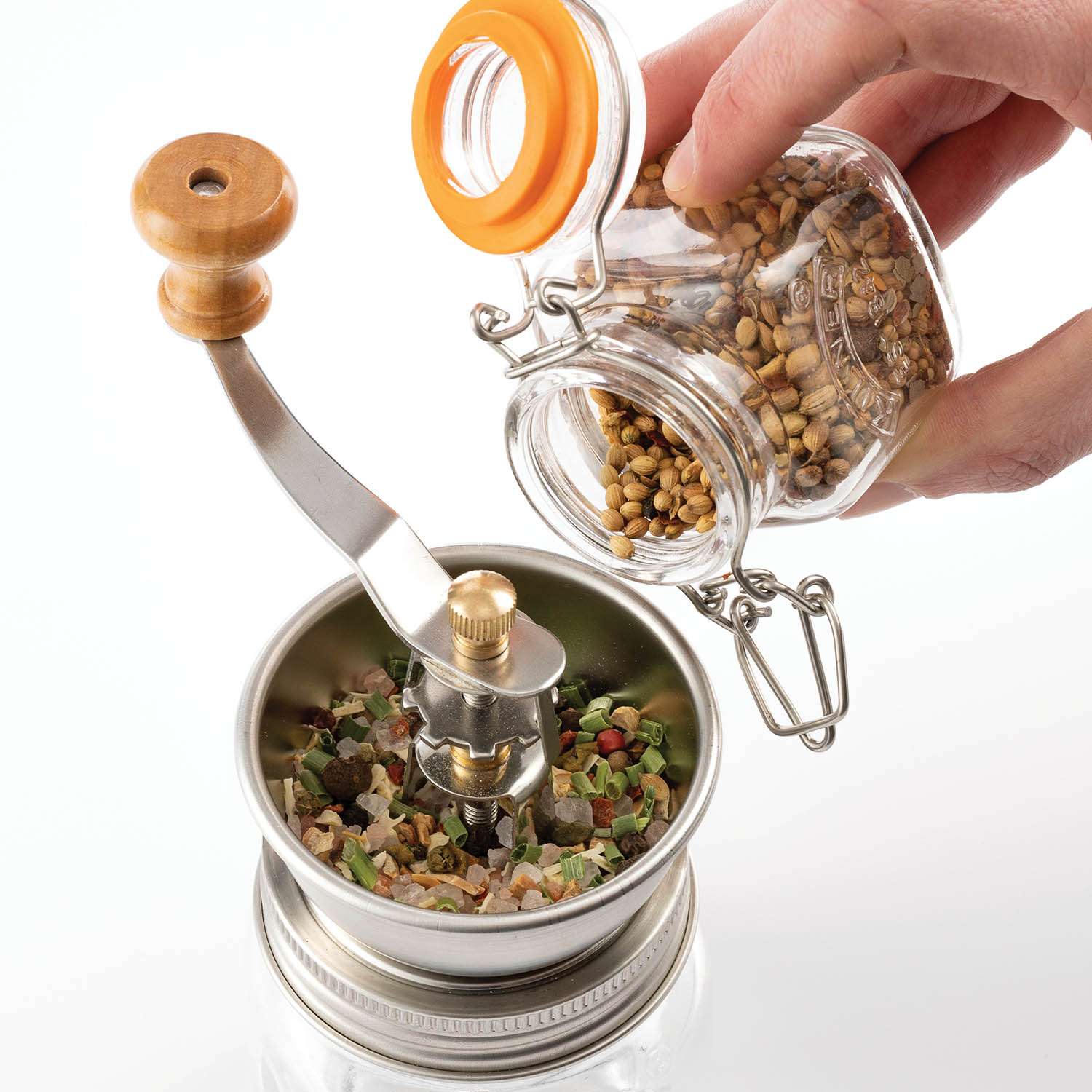 KILNER | Gewürzmühle, SPICES, klar, 250 ml