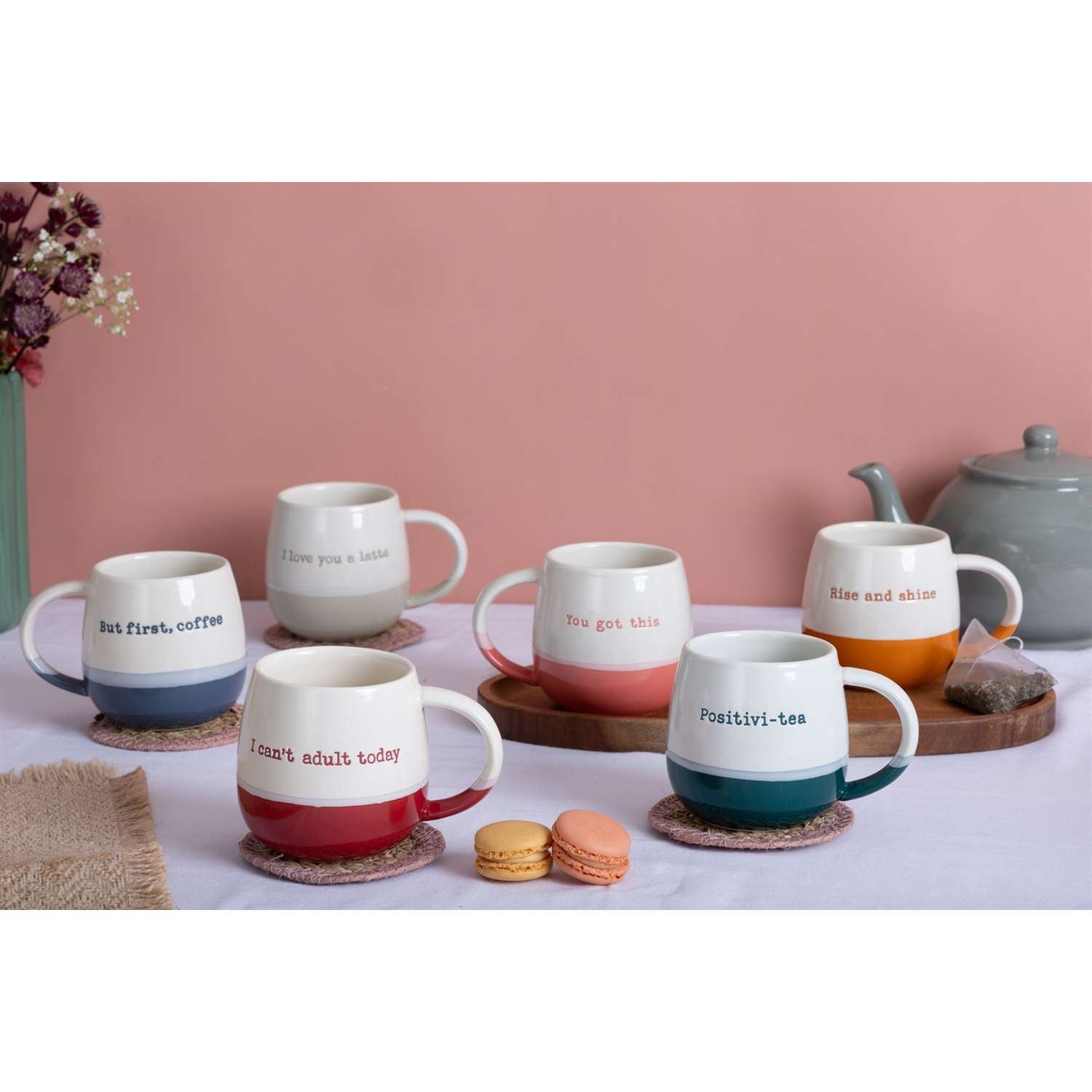PRICE & KENSINGTON, Tasse, RISE AND SHINE", Orange