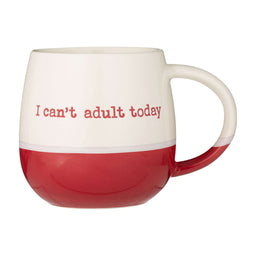 PRICE & KENSINGTON, Tasse, ADULT TODAY", rot / weiß