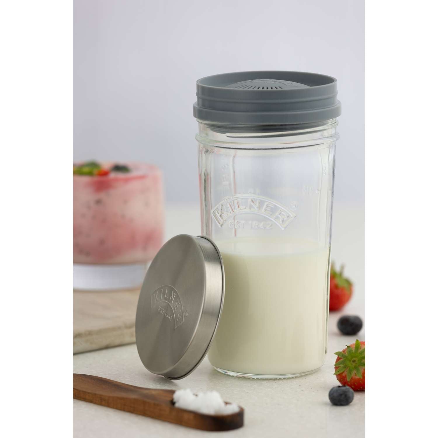 KILNER | Kefir-Set, KEFIR, klar, 500 ml