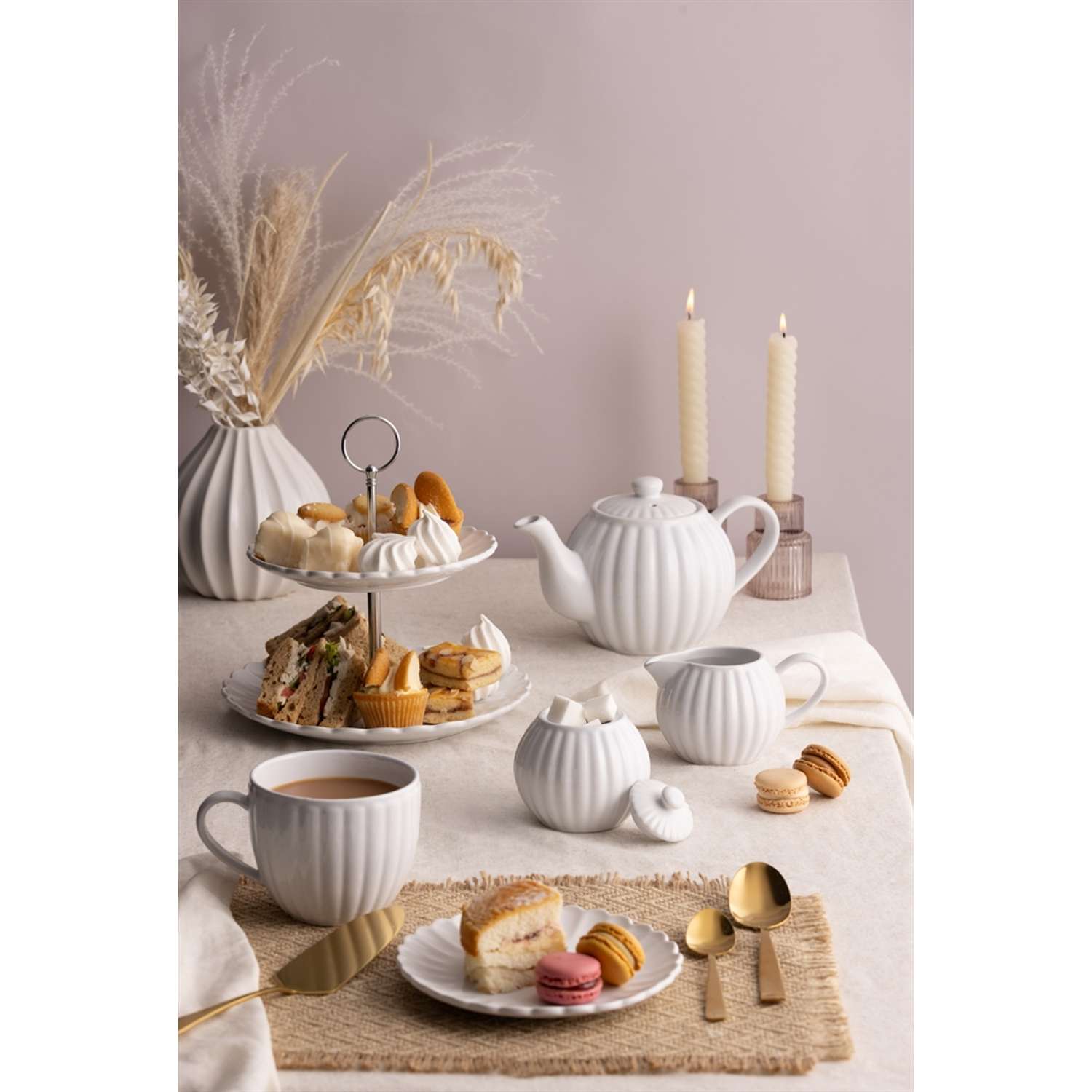 PRICE & KENSINGTON, Milch und Zucker Set, LUXE, weiß