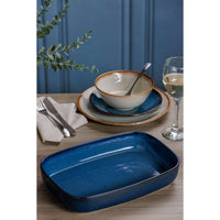 MASON CASH | Auflaufform, RUSTIC CHARM, blau