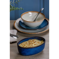 MASON CASH | Auflaufform, RUSTIC CHARM, blau
