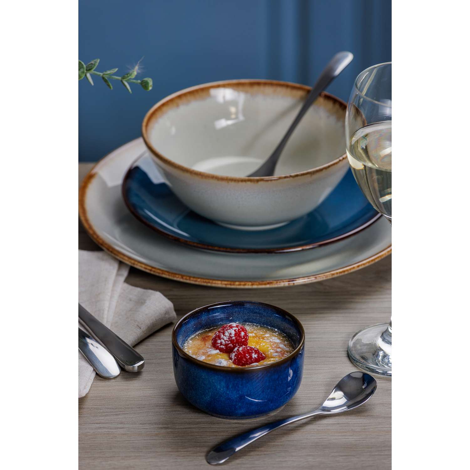 MASON CASH | Ramekin, RUSTIC CHARM, blau, 150 ml