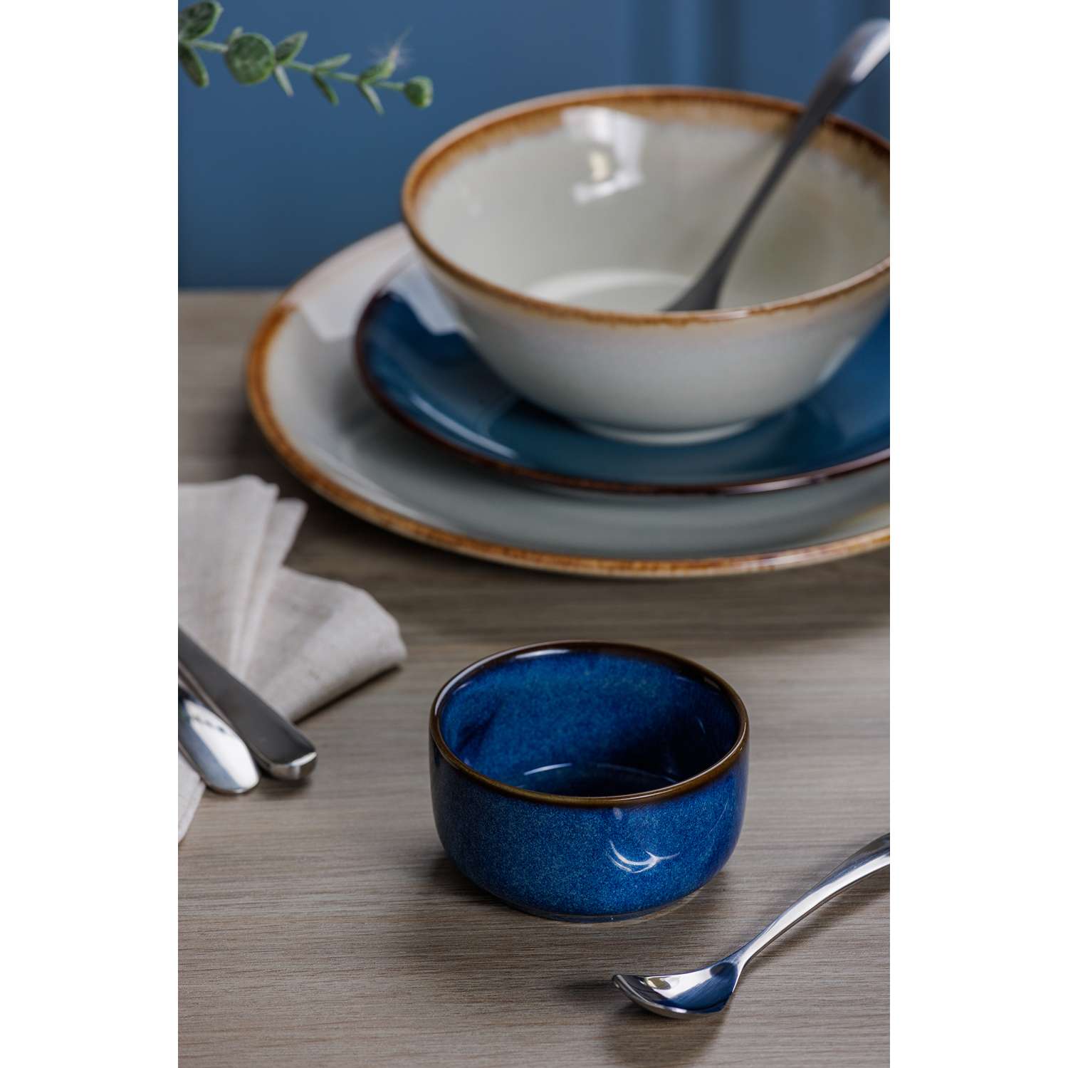 MASON CASH | Ramekin, RUSTIC CHARM, blau, 150 ml