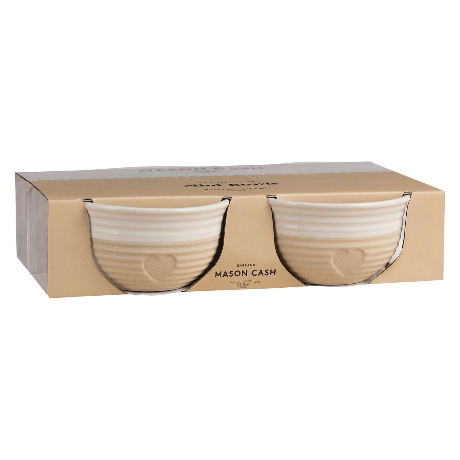 MASON CASH | Schüssel, 4er-Set, RUSTIC CHARM, beige