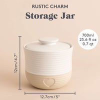MASON CASH | Vorratsdose, RUSTIC CHARM, beige
