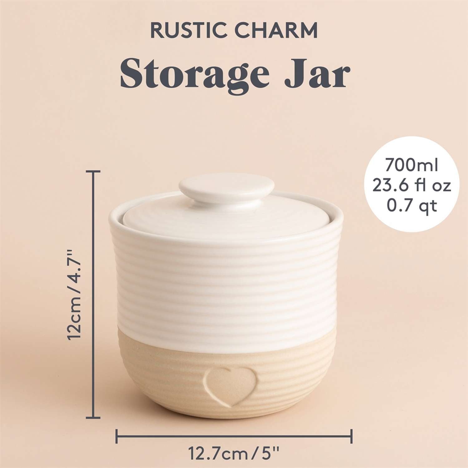 MASON CASH | Vorratsdose, RUSTIC CHARM, beige