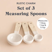 MASON CASH | Messlöffel, 3er Set, RUSTIC CHARM, beige