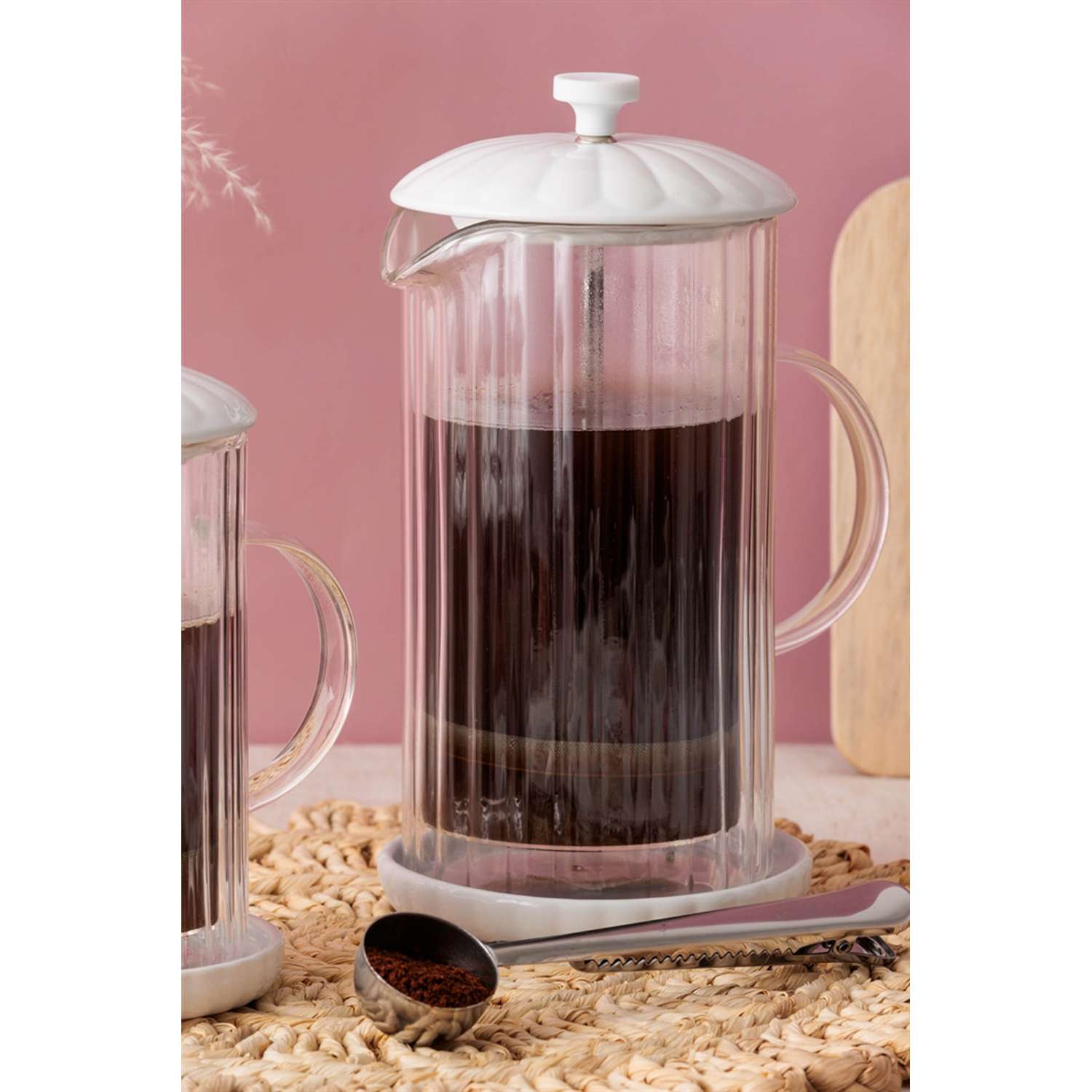PRICE & KENSINGTON, FRENCH PRESS, LUXE, weiß