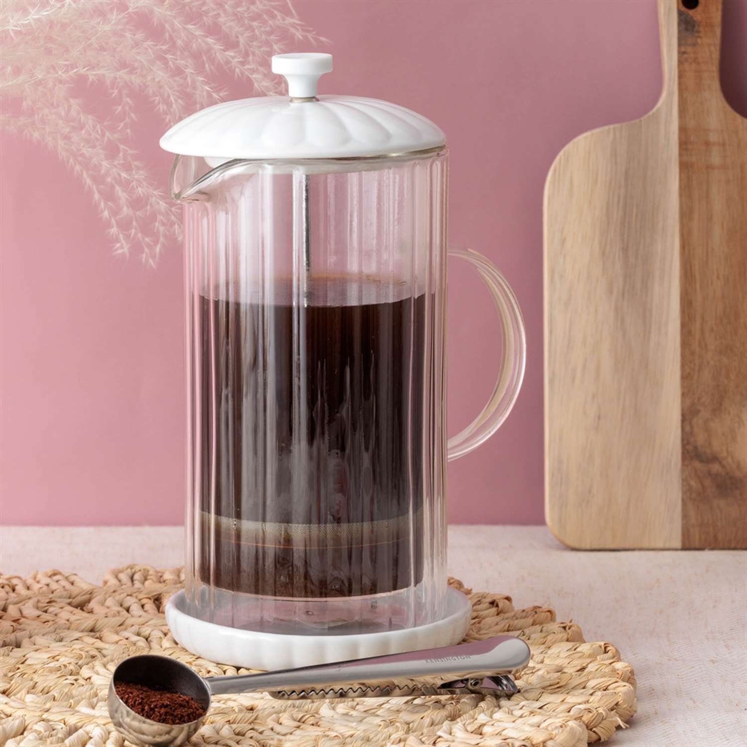 PRICE & KENSINGTON, FRENCH PRESS, LUXE, weiß