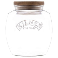 KILNER | Vorratsglas mit Akazienholzdeckel, Akazien