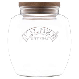 KILNER | Vorratsglas mit Akazienholzdeckel, Akazien