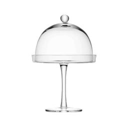 LSA | Cake plate VIENNA, clear, Ø23cm, 2-piece