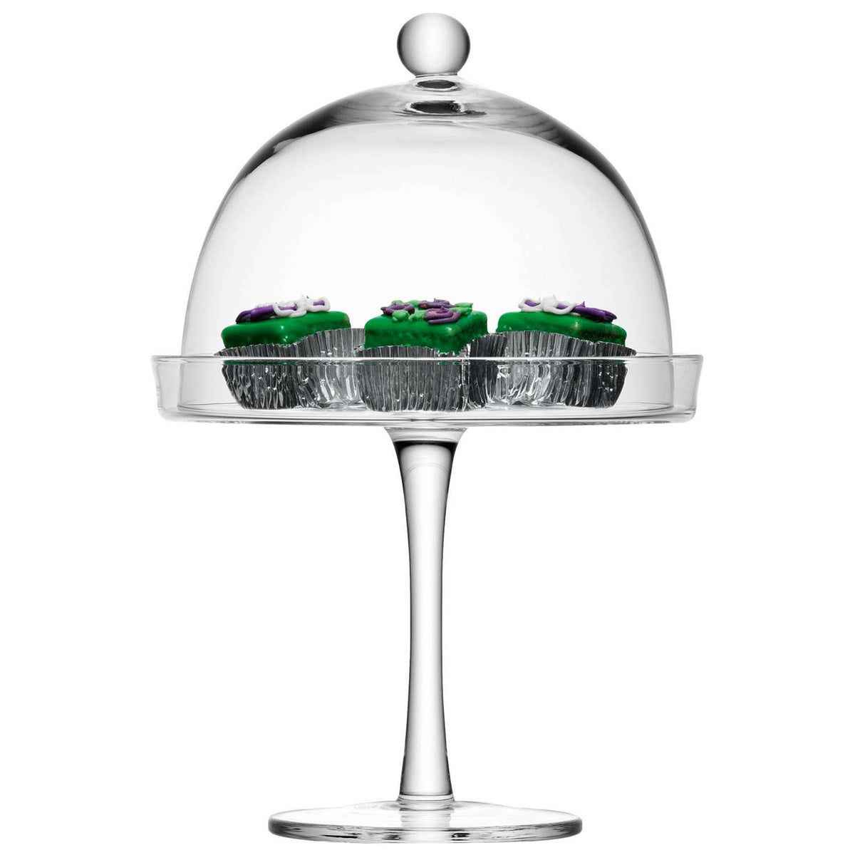LSA | Cake plate VIENNA, clear, Ø23cm, 2-piece