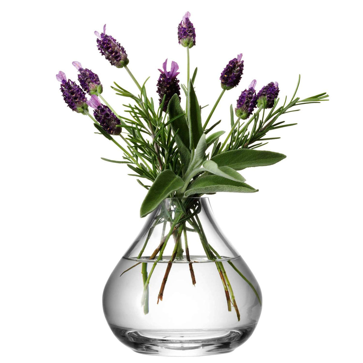 LSA | Vase FLOWER, clear, H11cm