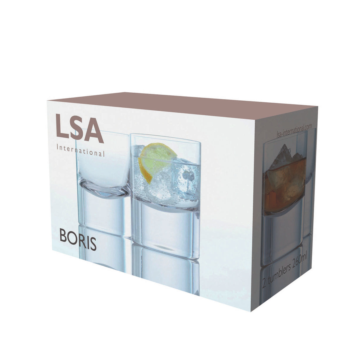 LSA | Tumbler BORIS, clear, 250ml, set of 2