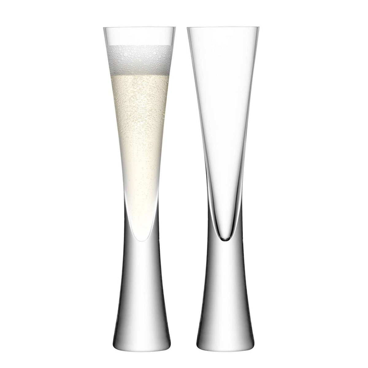 LSA | MOYA champagne glass, clear, 170ml, set of 2