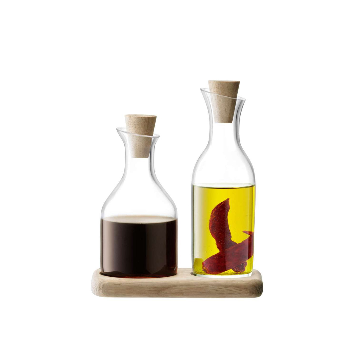 LSA | Vinegar & oil set SERVE, clear, L15cm