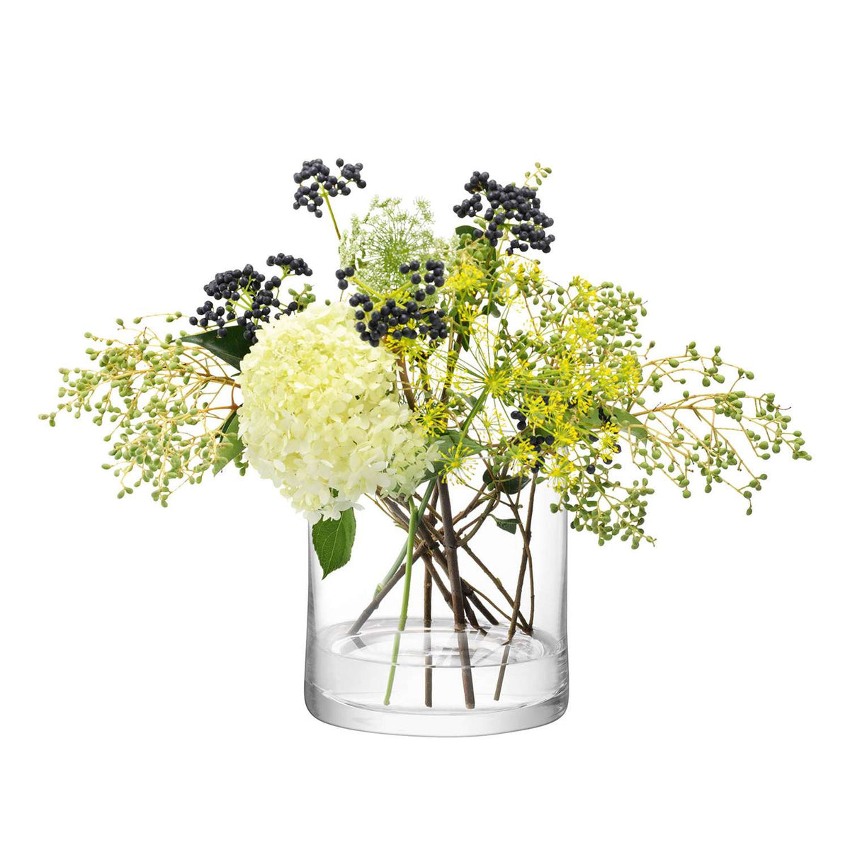 LSA | Vase COLUMN, clear, Ø17cm