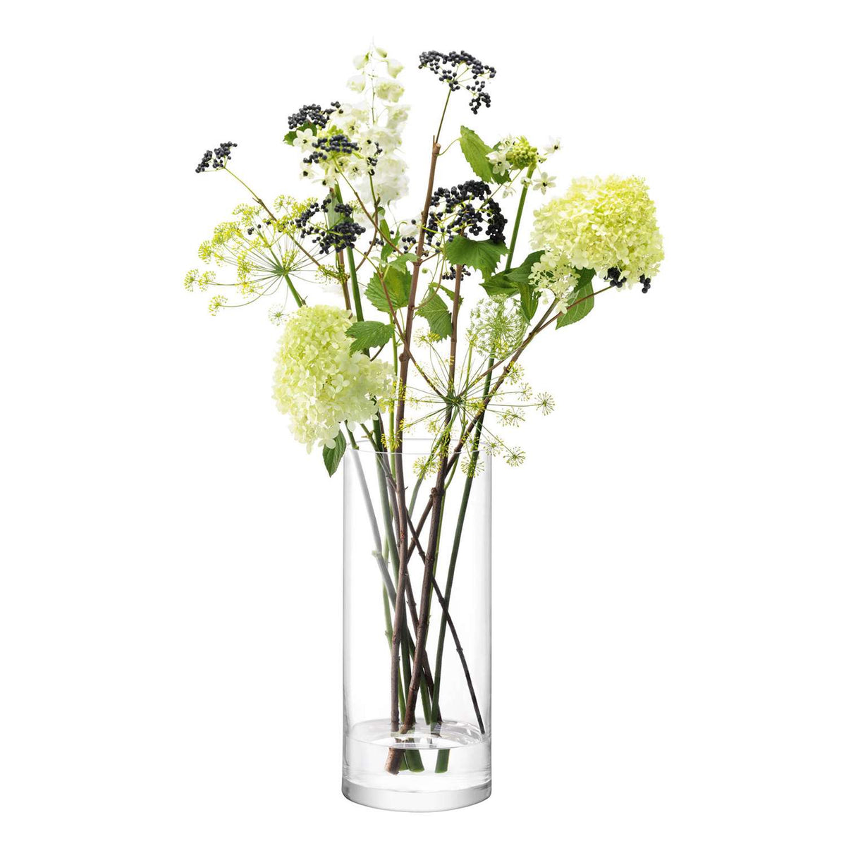 LSA | Vase COLUMN, clear, Ø18cm