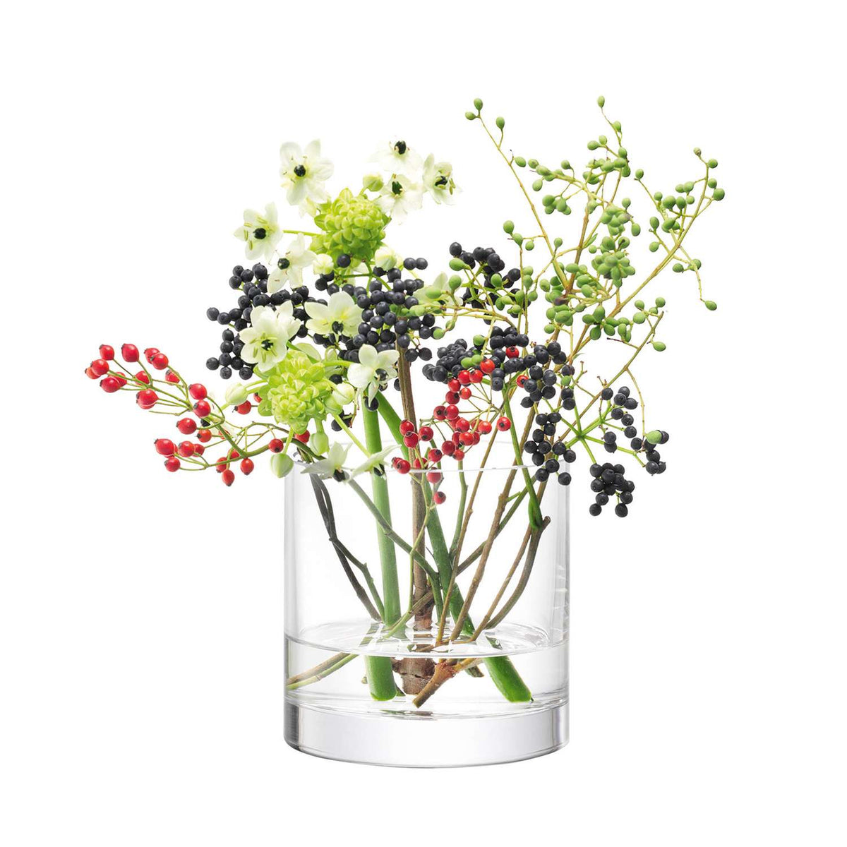 LSA | Vase COLUMN, clear, Ø12cm