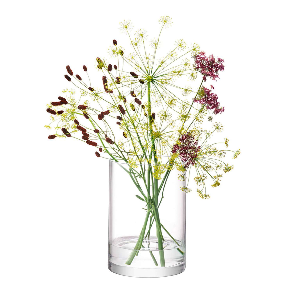 LSA | Vase COLUMN, clear, Ø17cm
