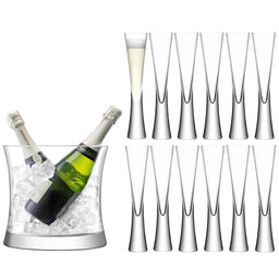 LSA | MOYA sparkling wine set, clear,