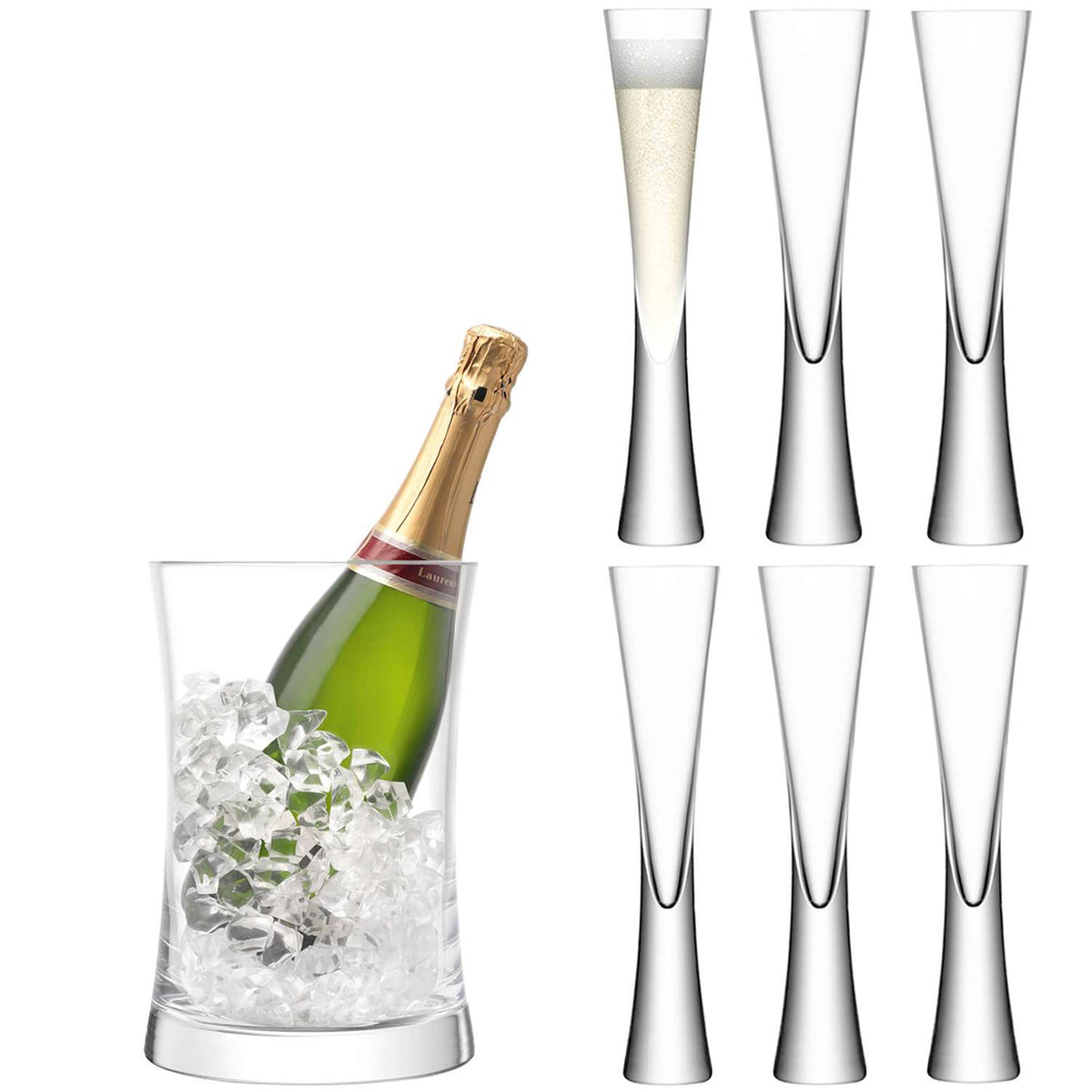 LSA | MOYA sparkling wine set, clear,