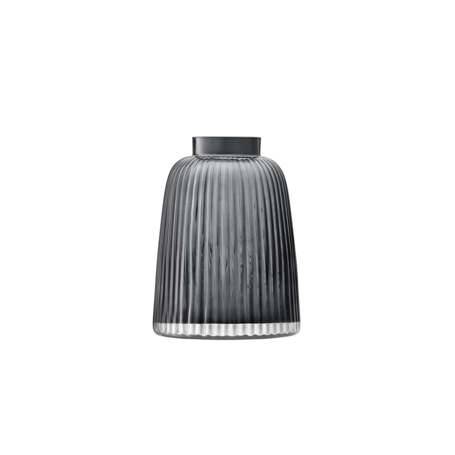 LSA | PLEAT vase, grey, H26cm