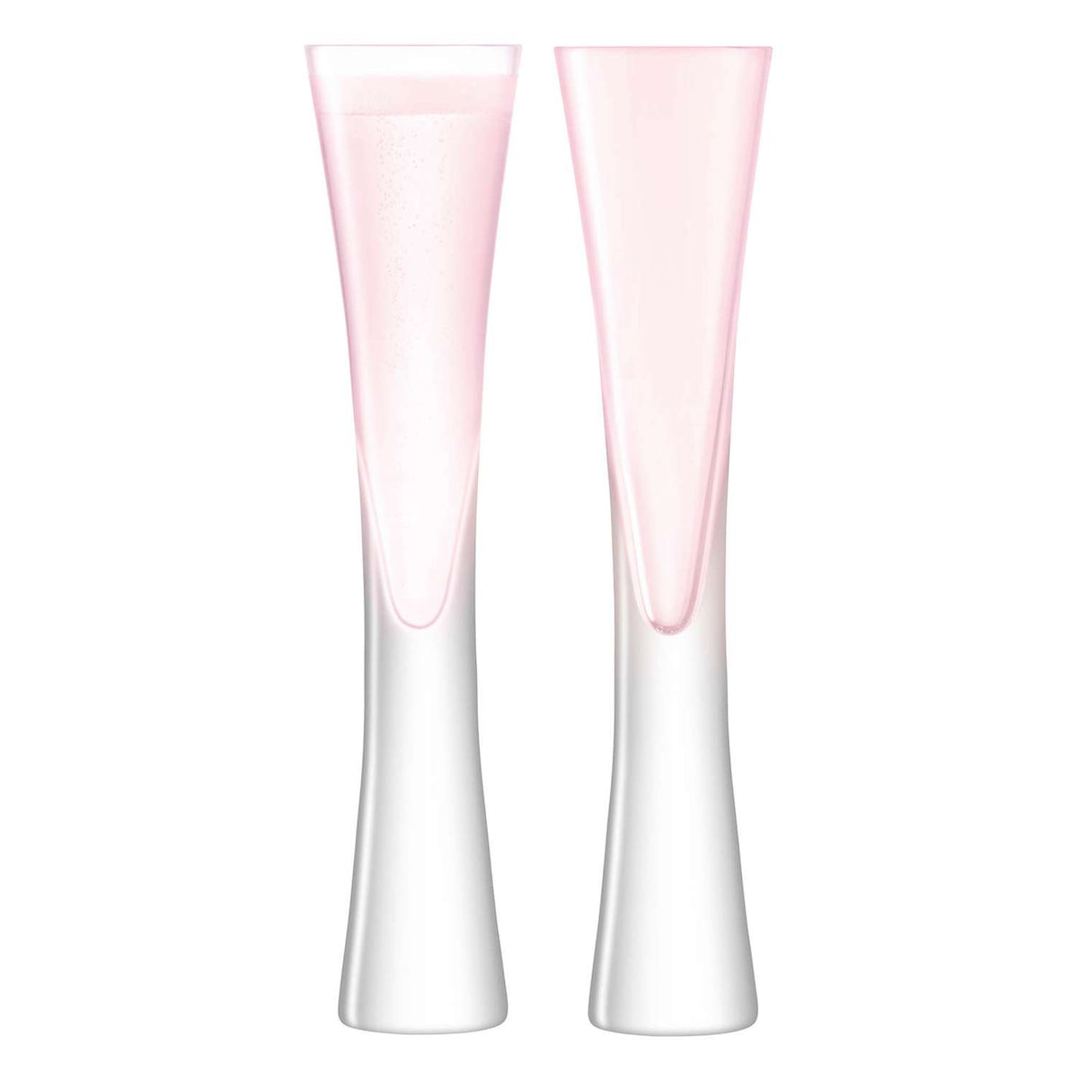 LSA | Champagne glasses, MOYA, pink, 170 ML, set of 2