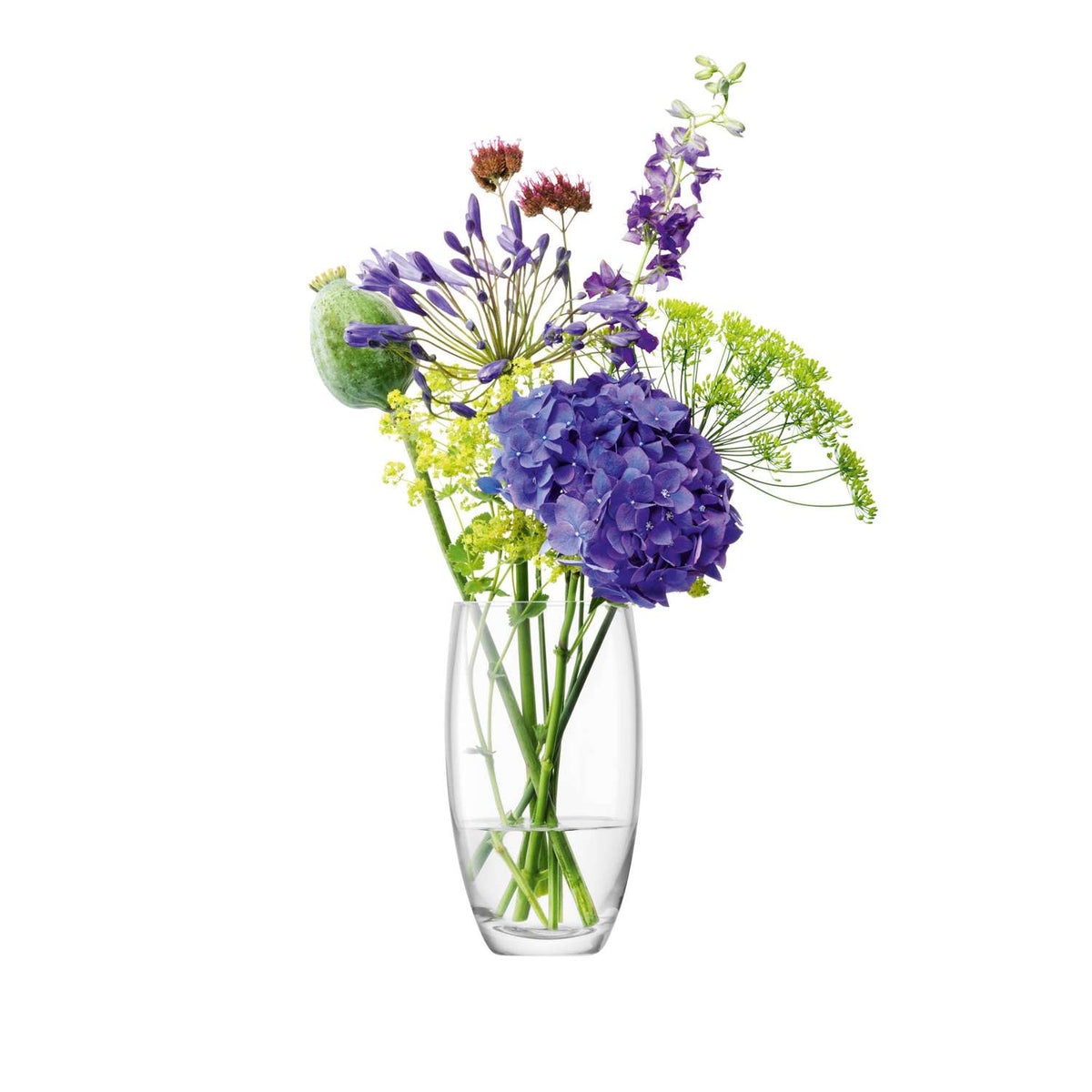 LSA | Vase FLOWER, klar, H20cm