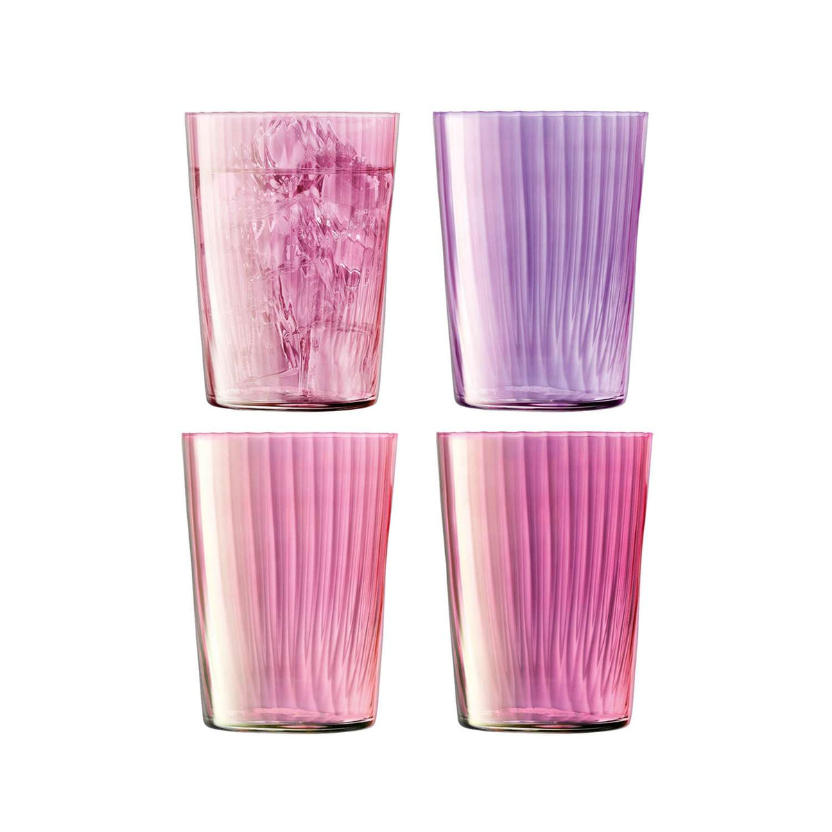 LSA | Tumbler GEMS, berry, 560ml, 4er Set